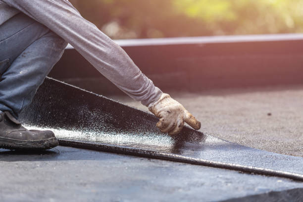 Professional Waterproofing technician working in Ridgefield Park, NJ